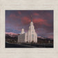 Layton Utah Pink Winter Sunset