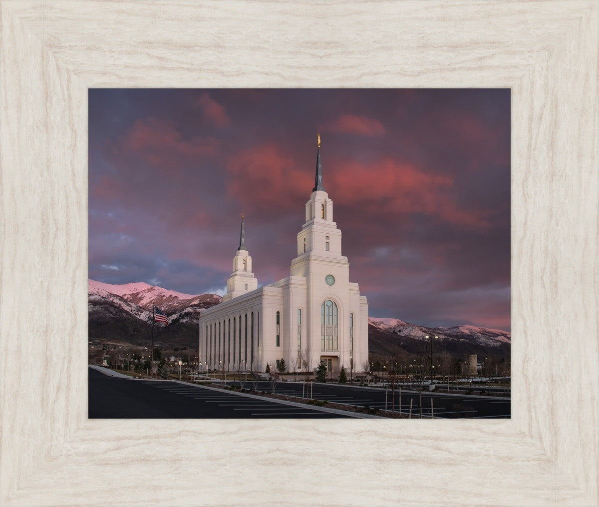 Layton Utah Pink Winter Sunset