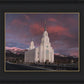 Layton Utah Pink Winter Sunset