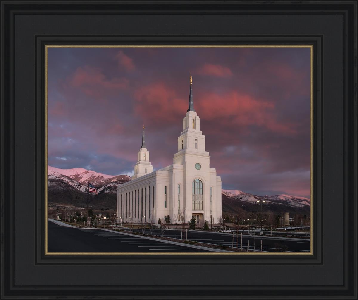 Layton Utah Pink Winter Sunset