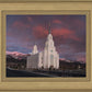 Layton Utah Pink Winter Sunset