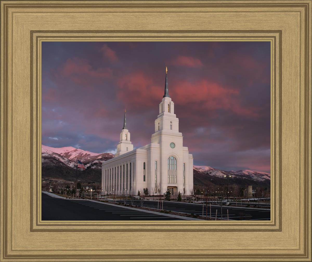Layton Utah Pink Winter Sunset