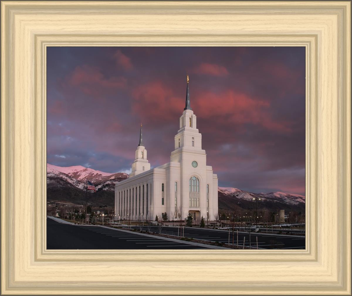 Layton Utah Pink Winter Sunset