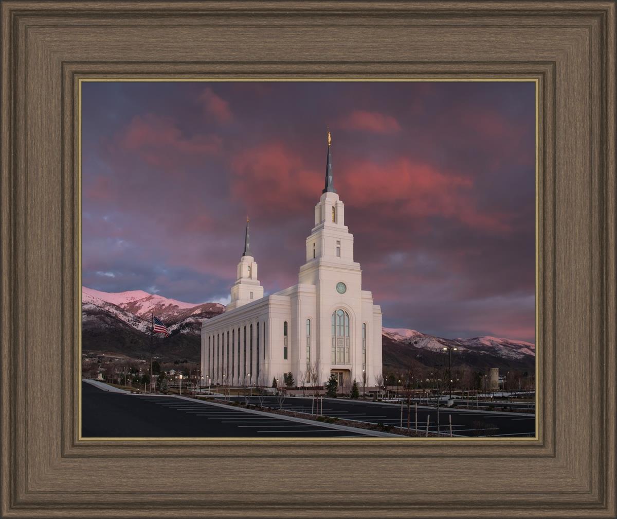 Layton Utah Pink Winter Sunset