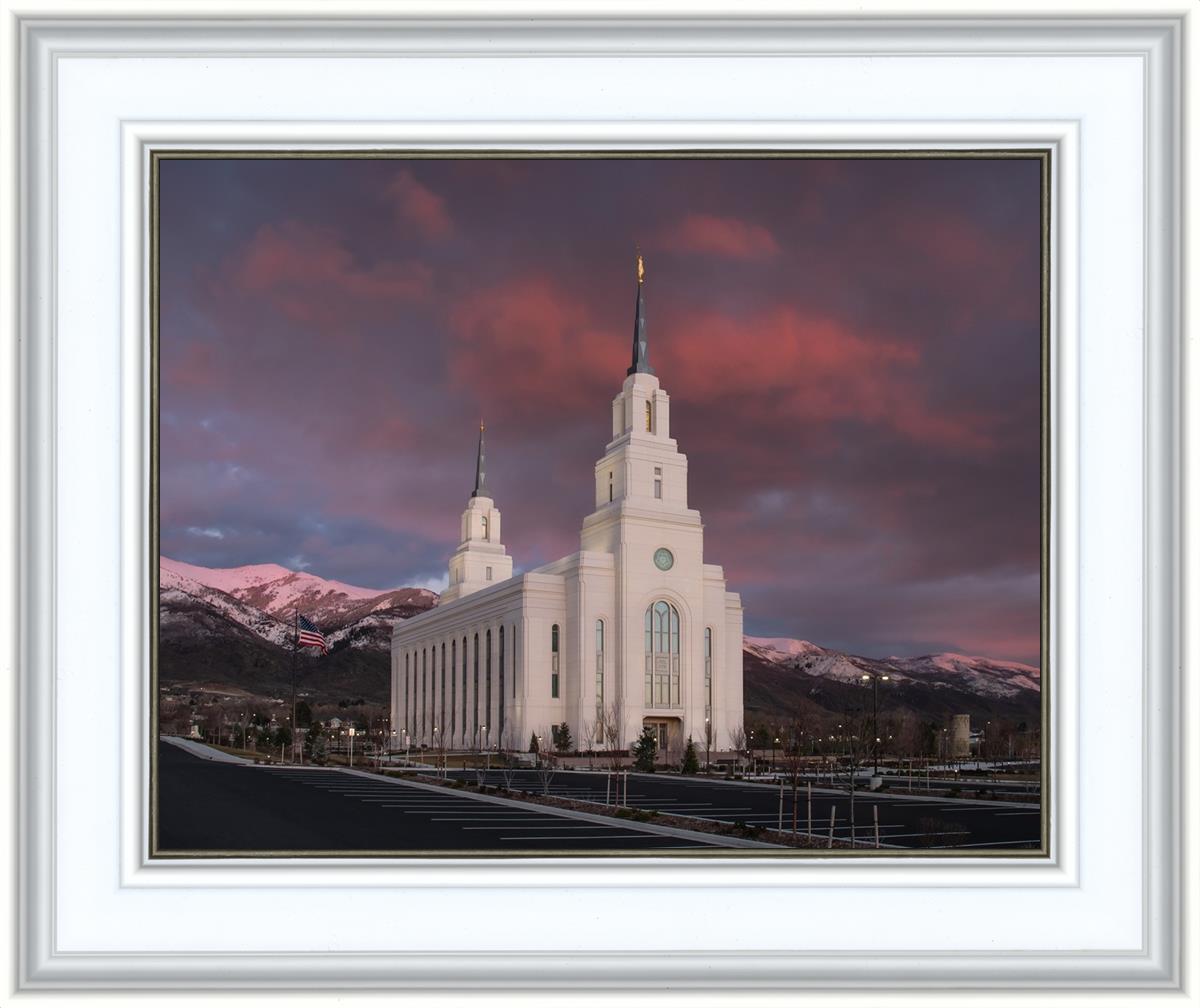 Layton Utah Pink Winter Sunset