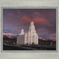 Layton Utah Pink Winter Sunset
