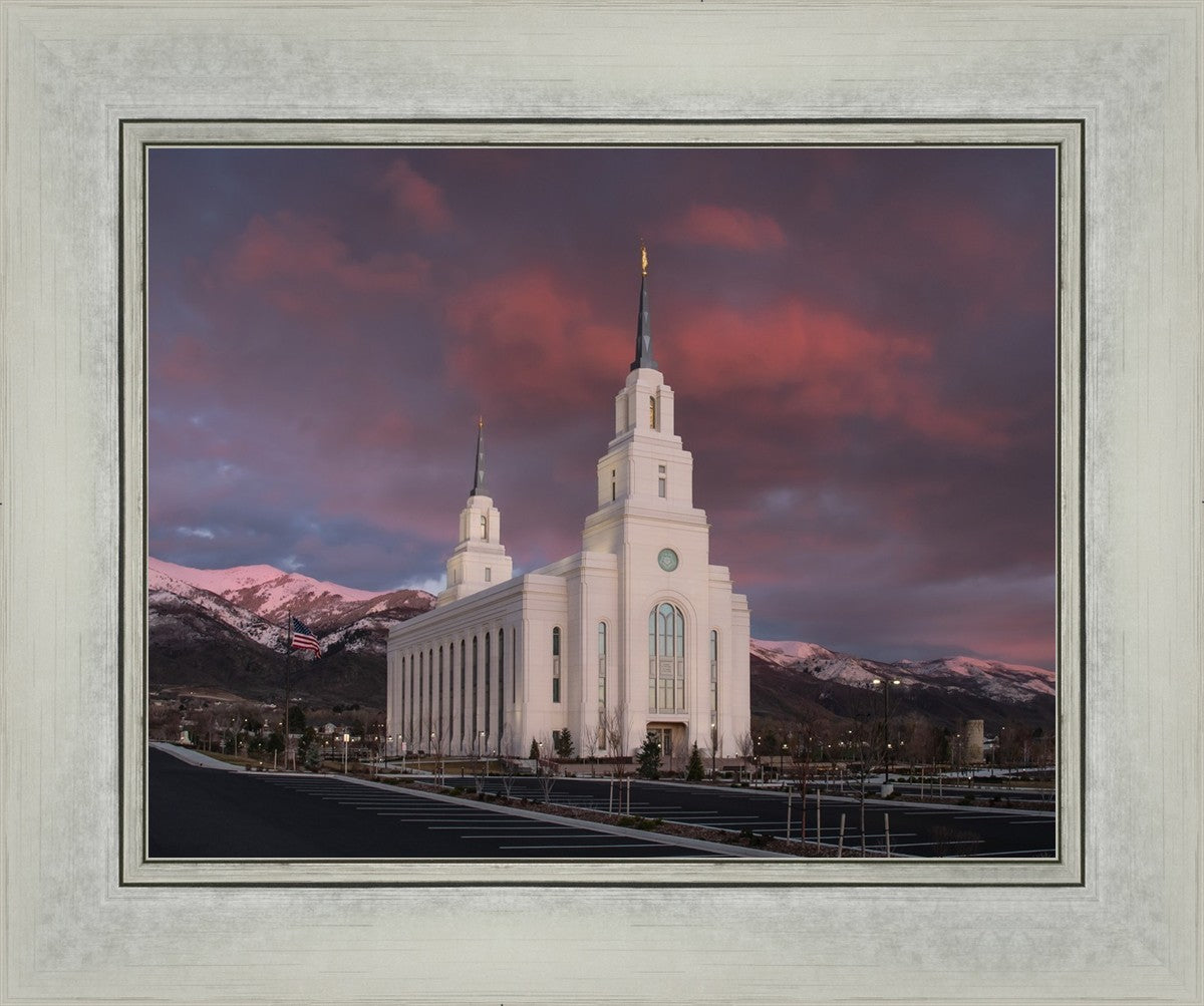 Layton Utah Pink Winter Sunset