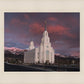 Layton Utah Pink Winter Sunset