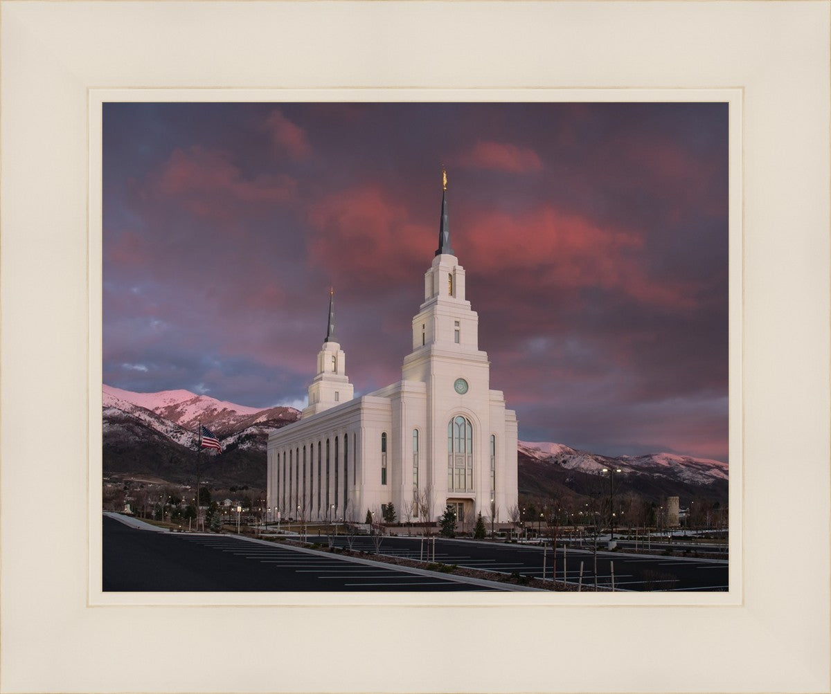 Layton Utah Pink Winter Sunset