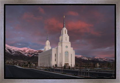 Layton Utah Pink Winter Sunset