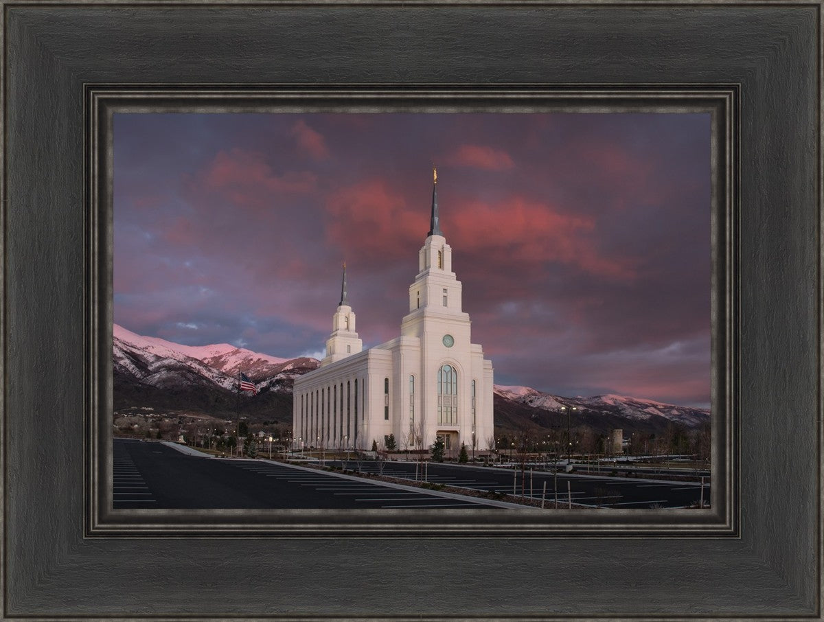 Layton Utah Pink Winter Sunset