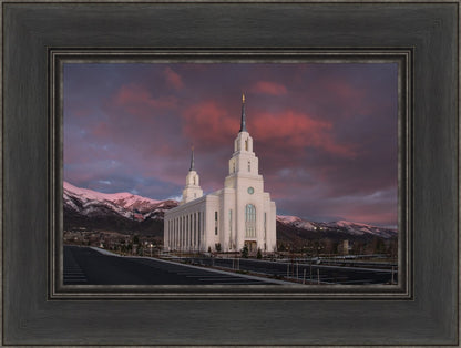 Layton Utah Pink Winter Sunset