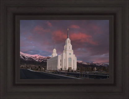 Layton Utah Pink Winter Sunset