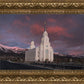 Layton Utah Pink Winter Sunset