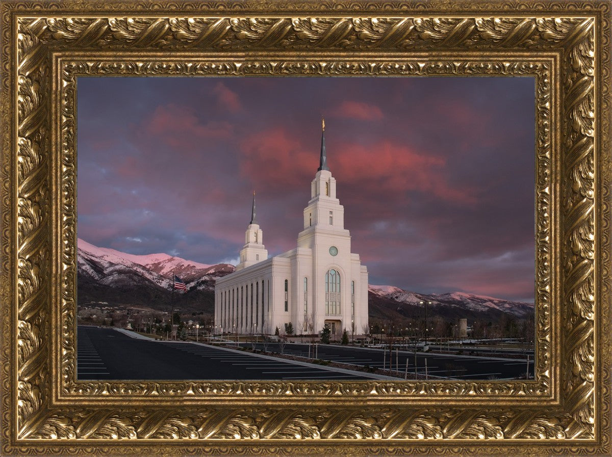 Layton Utah Pink Winter Sunset