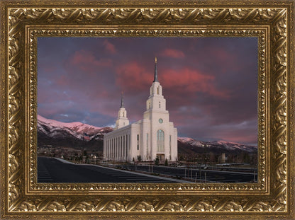 Layton Utah Pink Winter Sunset