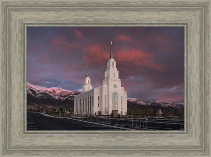 Layton Utah Pink Winter Sunset