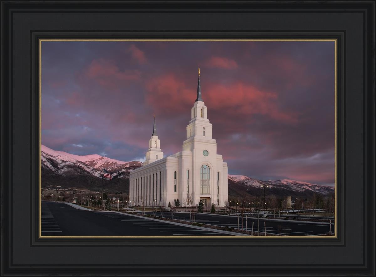 Layton Utah Pink Winter Sunset