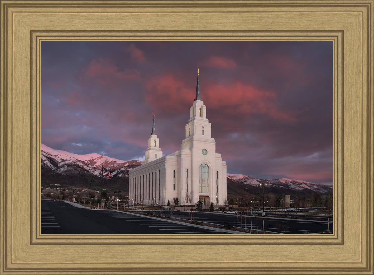 Layton Utah Pink Winter Sunset