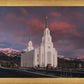 Layton Utah Pink Winter Sunset