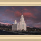 Layton Utah Pink Winter Sunset