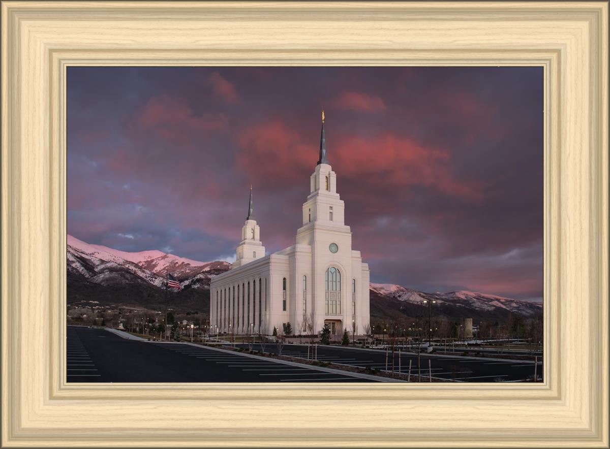 Layton Utah Pink Winter Sunset