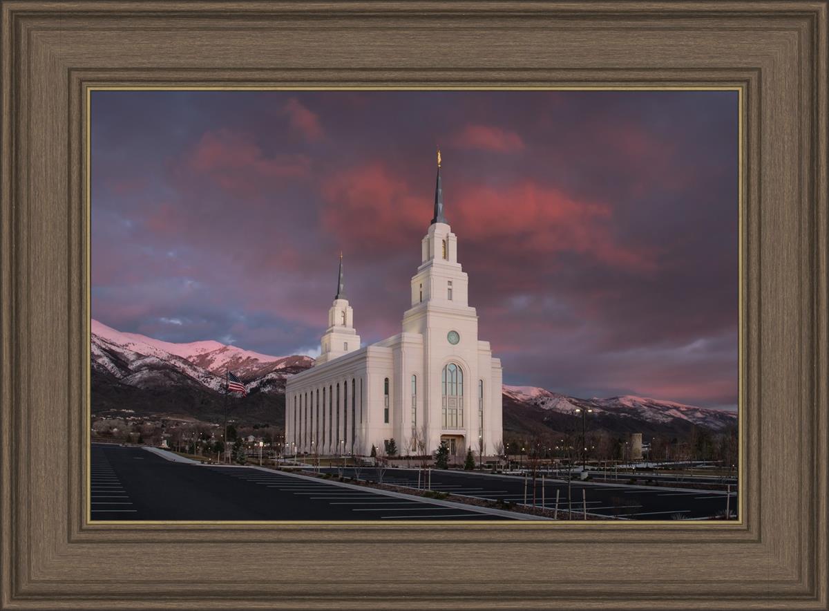 Layton Utah Pink Winter Sunset
