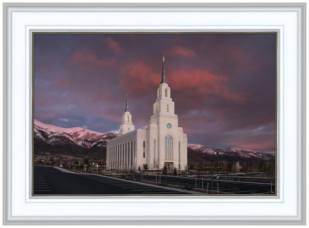 Layton Utah Pink Winter Sunset
