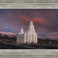 Layton Utah Pink Winter Sunset