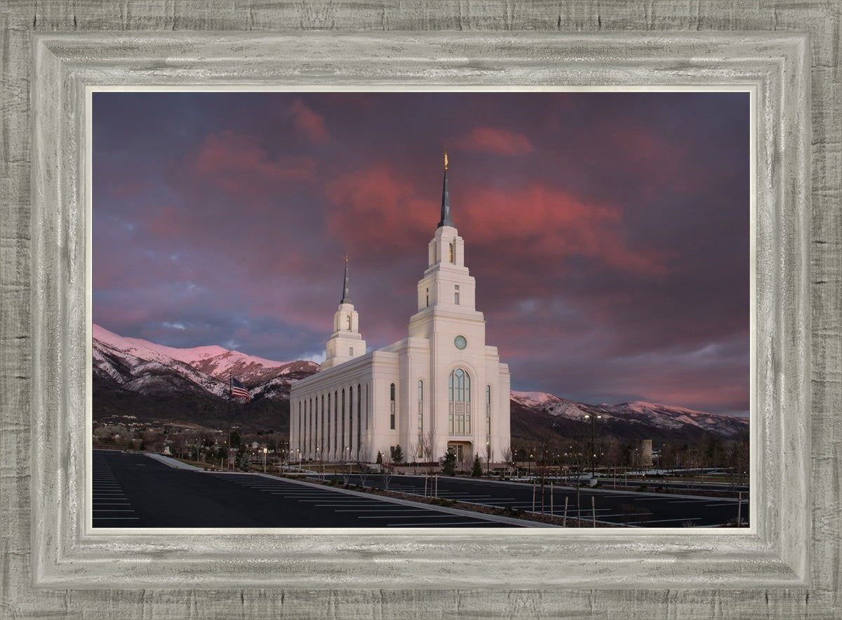 Layton Utah Pink Winter Sunset