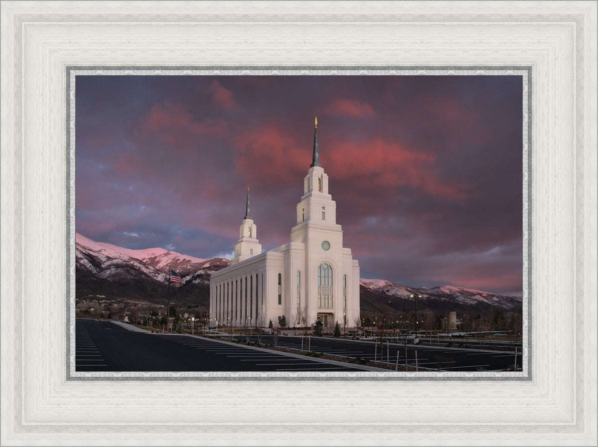 Layton Utah Pink Winter Sunset