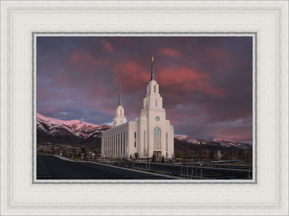 Layton Utah Pink Winter Sunset