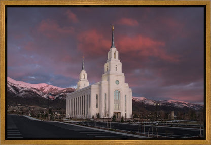 Layton Utah Pink Winter Sunset