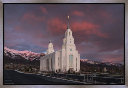 Layton Utah Pink Winter Sunset