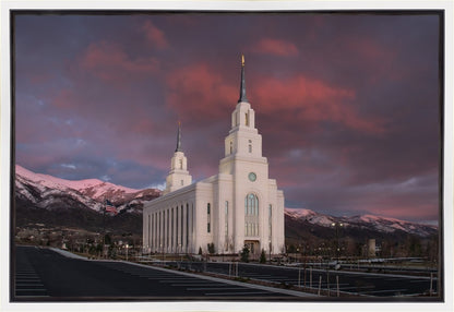 Layton Utah Pink Winter Sunset
