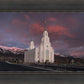 Layton Utah Pink Winter Sunset