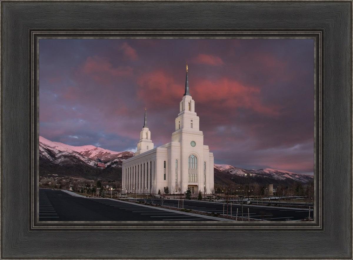 Layton Utah Pink Winter Sunset