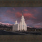 Layton Utah Pink Winter Sunset