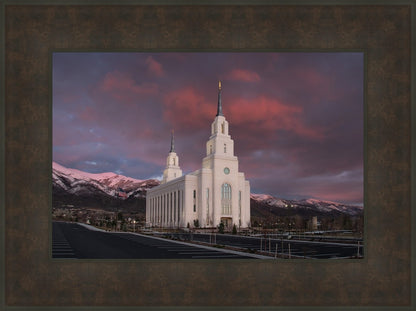 Layton Utah Pink Winter Sunset