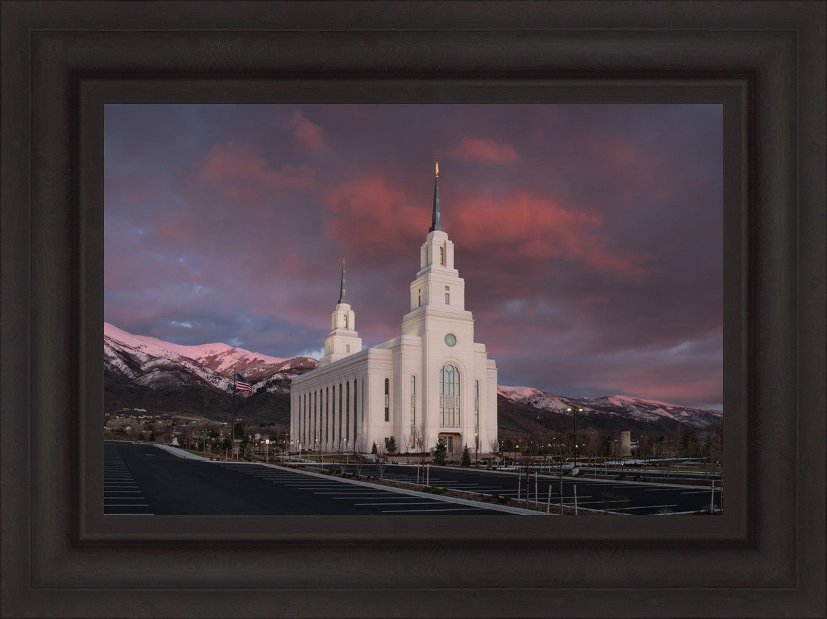 Layton Utah Pink Winter Sunset