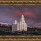Layton Utah Pink Winter Sunset