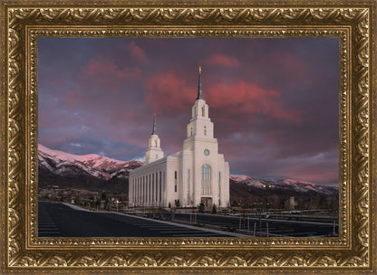 Layton Utah Pink Winter Sunset