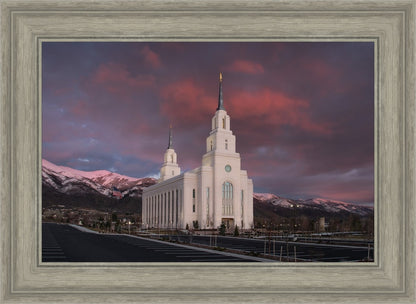 Layton Utah Pink Winter Sunset