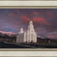 Layton Utah Pink Winter Sunset