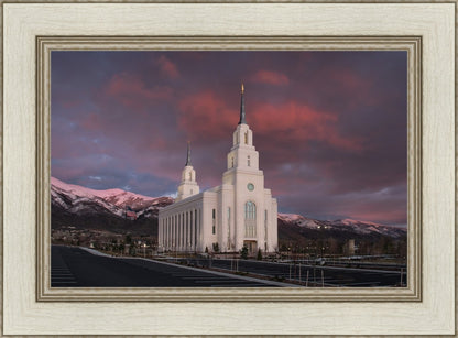 Layton Utah Pink Winter Sunset