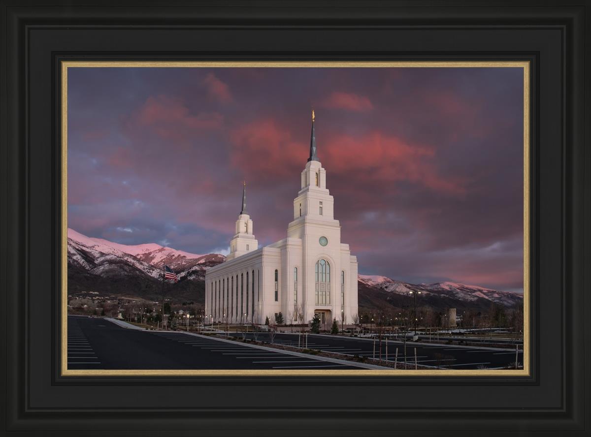 Layton Utah Pink Winter Sunset