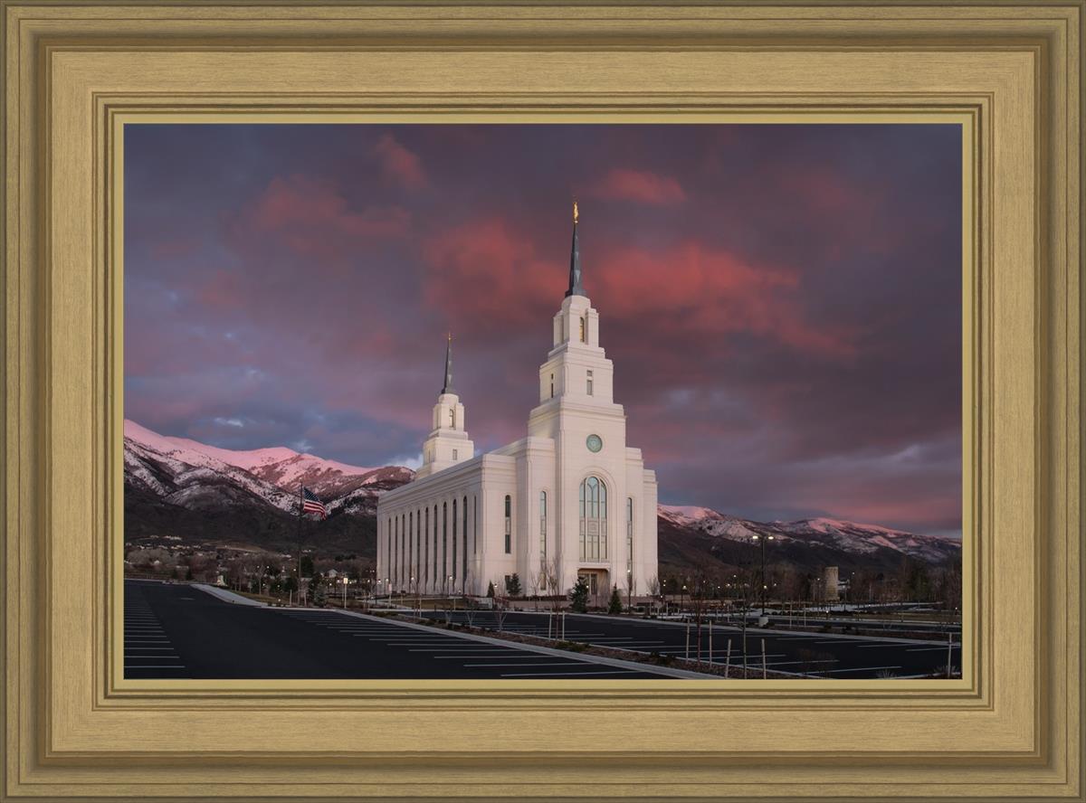 Layton Utah Pink Winter Sunset
