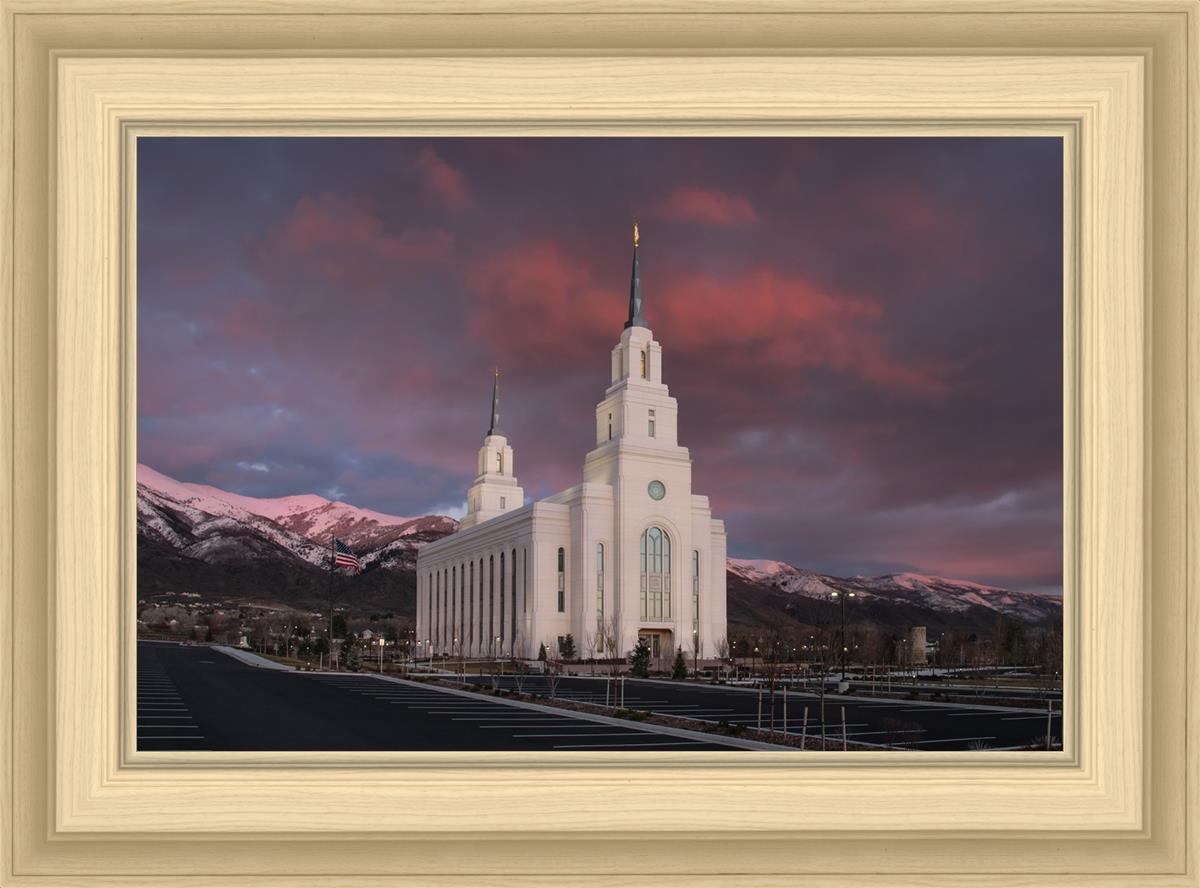 Layton Utah Pink Winter Sunset