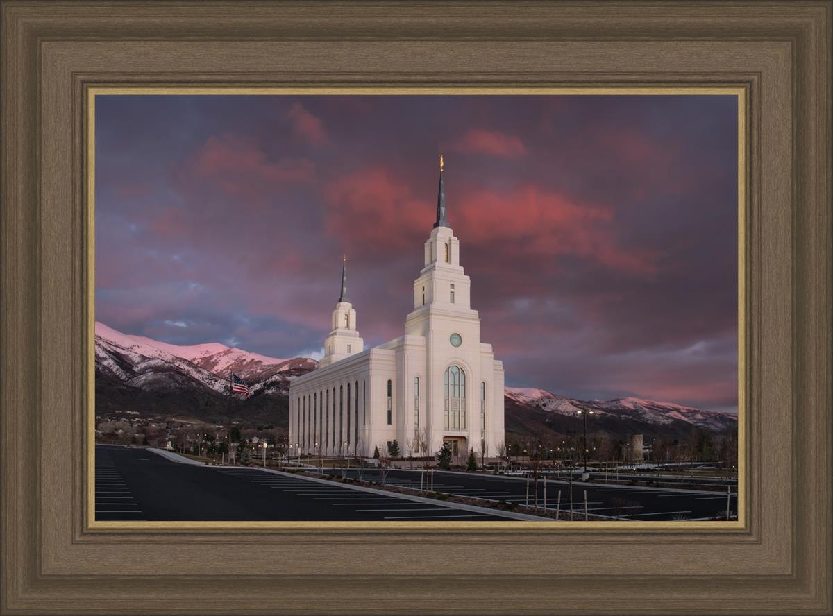 Layton Utah Pink Winter Sunset