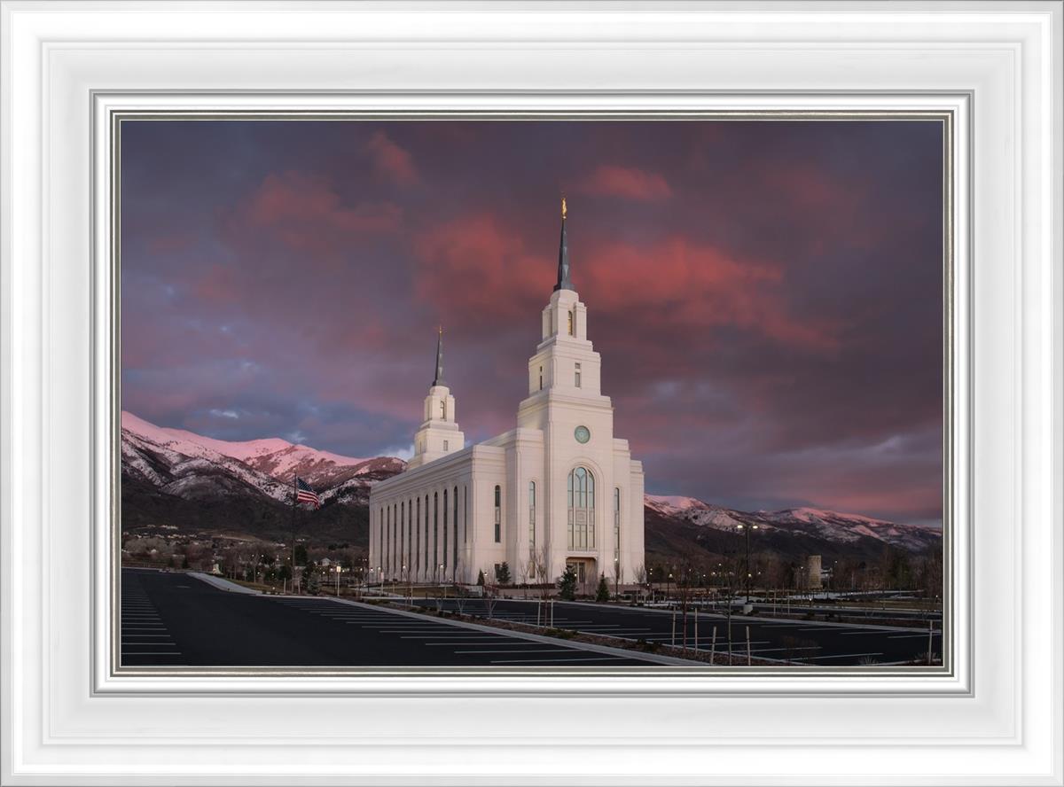 Layton Utah Pink Winter Sunset